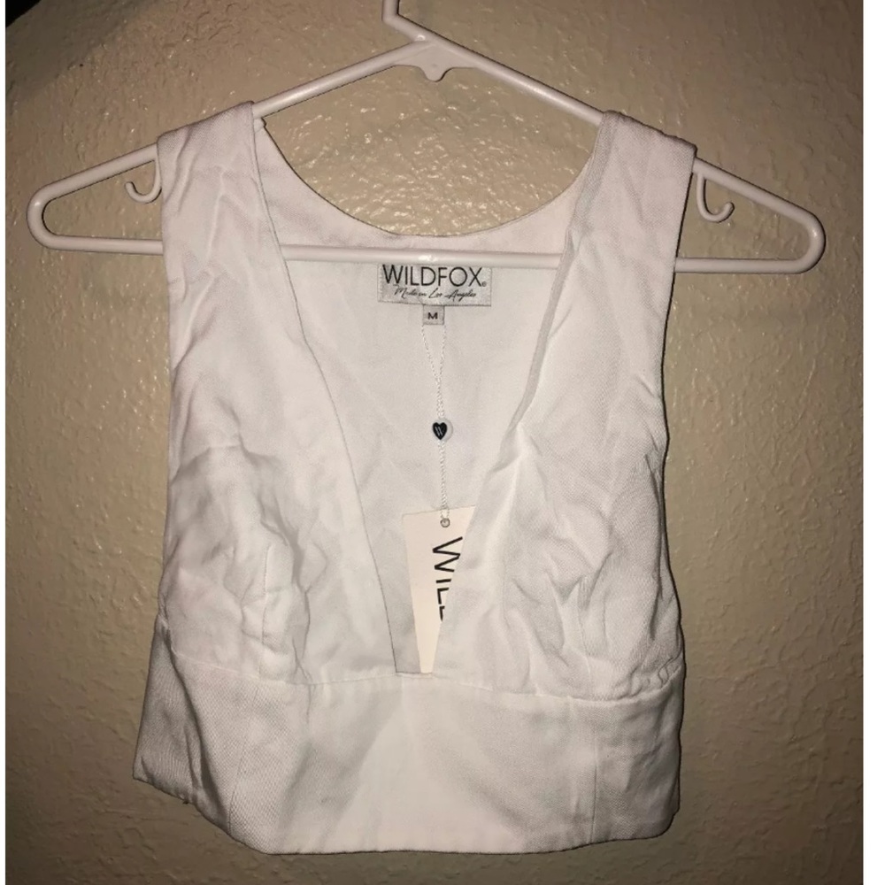 WILDFOX Crop Top Racerback - Medium - NEW W/ TAGS
